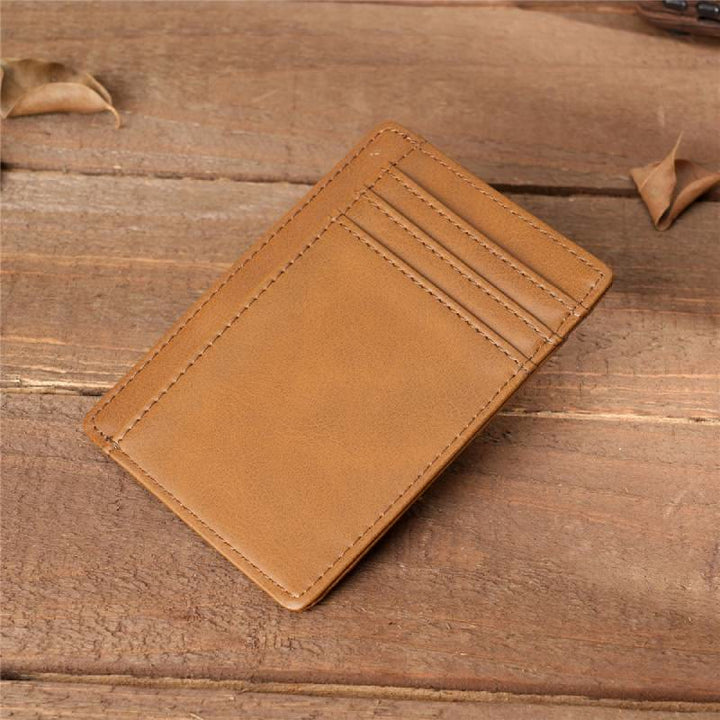 Graviertes Leder-Portemonnaie, Kartenhalter, Geschenk für Sohn, Ehemann, Enkel, Freund
