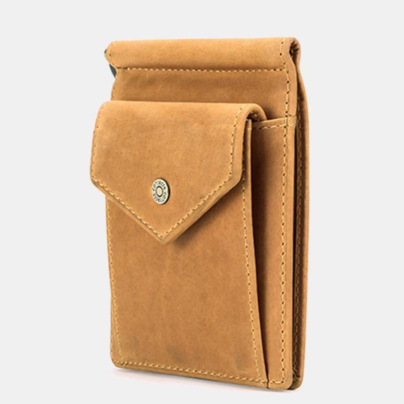 RFID Vintage Schlanke Geldbörse aus echtem Leder