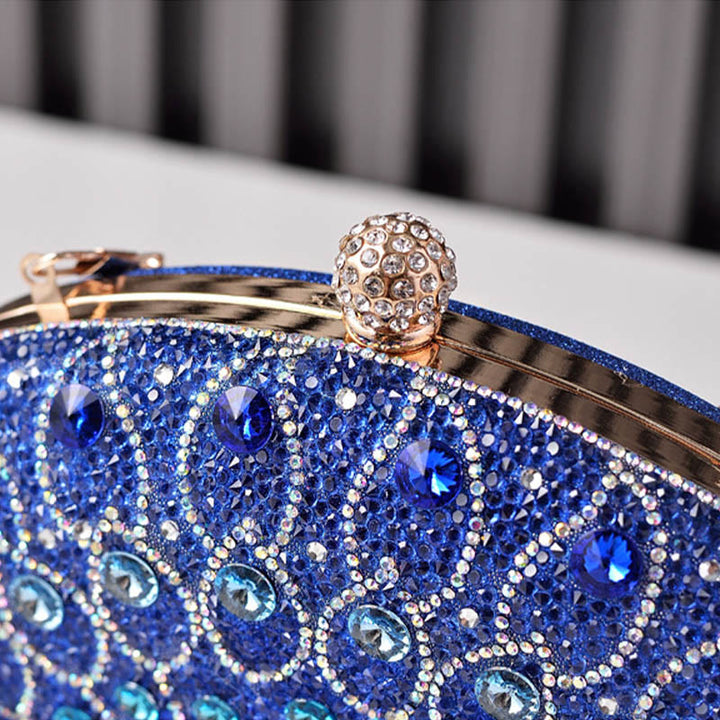 Luxus Pfau Strass Kupplung Geldbörsen Abend Tasche Hochzeit Formale Handtasche