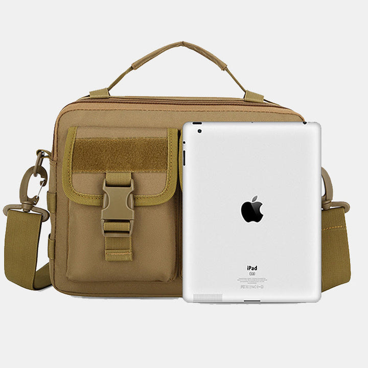 Taktische Outdoor-Umhängetasche mit mehreren Taschen und USB-Ladeanschluss