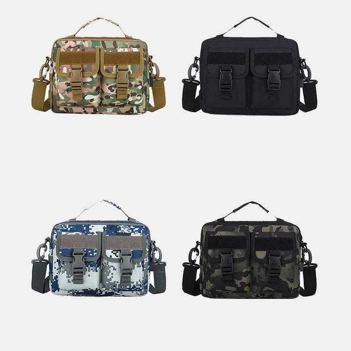 Taktische Outdoor-Umhängetasche mit mehreren Taschen und USB-Ladeanschluss
