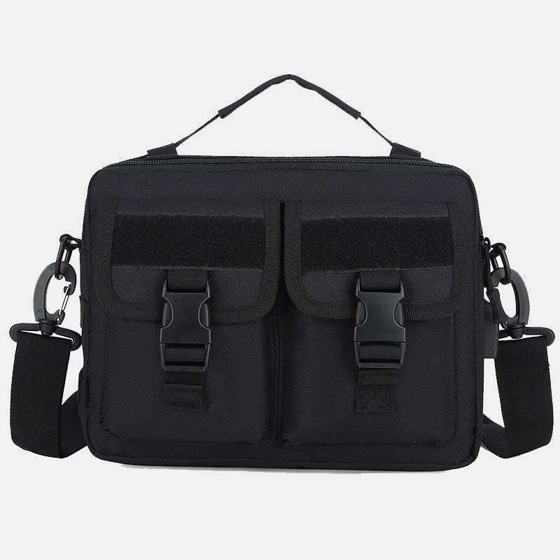 Taktische Outdoor-Umhängetasche mit mehreren Taschen und USB-Ladeanschluss