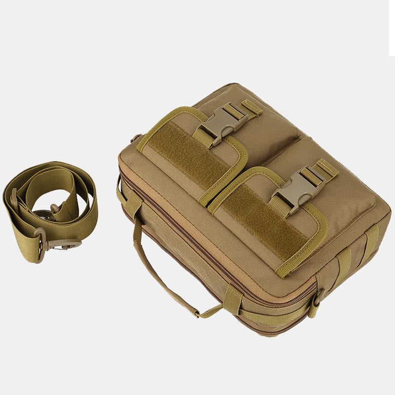 Taktische Outdoor-Umhängetasche mit mehreren Taschen und USB-Ladeanschluss