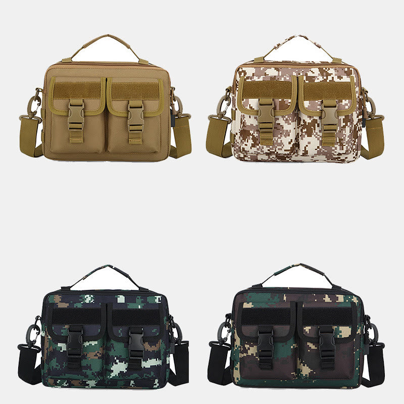 Taktische Outdoor-Umhängetasche mit mehreren Taschen und USB-Ladeanschluss