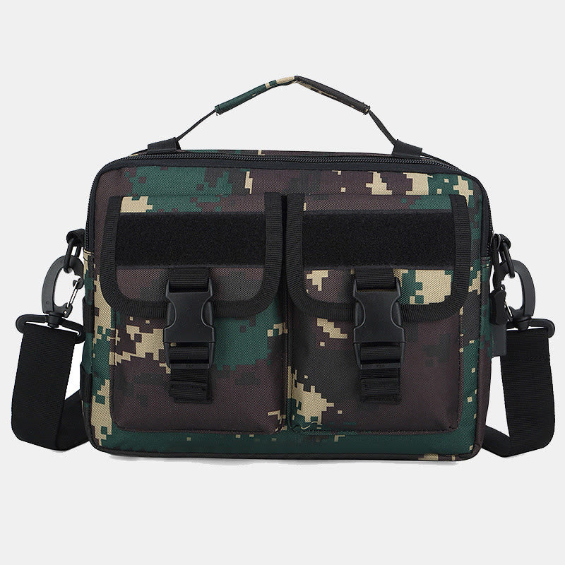 Taktische Outdoor-Umhängetasche mit mehreren Taschen und USB-Ladeanschluss