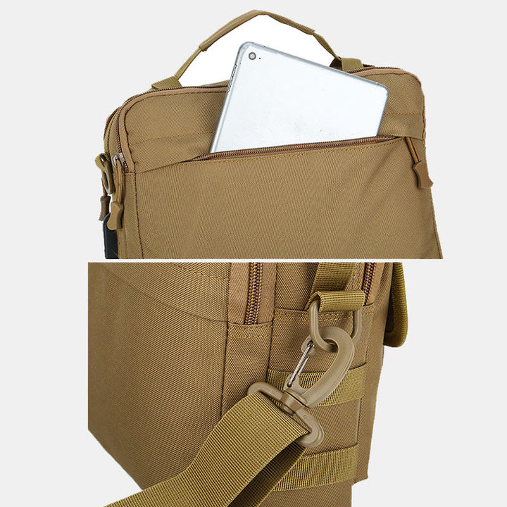 Taktische Outdoor-Umhängetasche mit mehreren Taschen und USB-Ladeanschluss