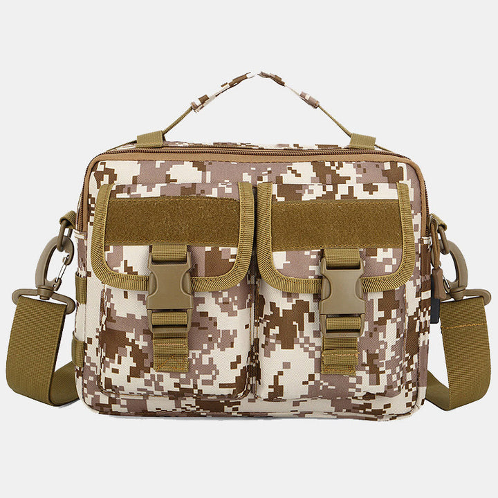 Taktische Outdoor-Umhängetasche mit mehreren Taschen und USB-Ladeanschluss