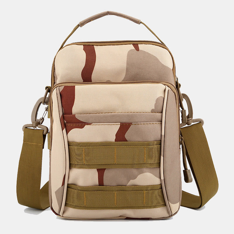 Kleine Umhängetasche mit Militär-Camouflage-Motiv für Herren
