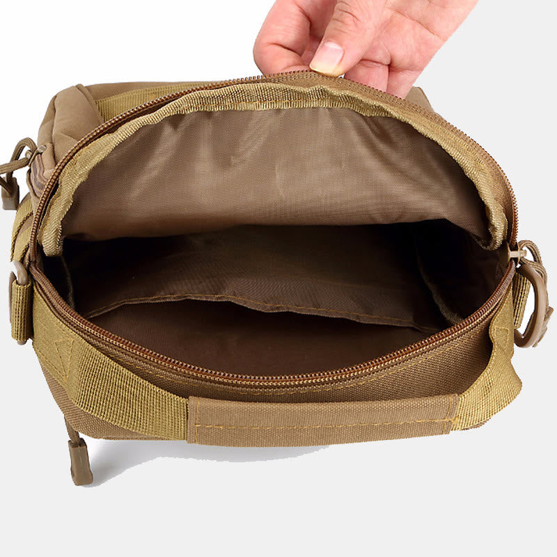 Kleine Umhängetasche mit Militär-Camouflage-Motiv für Herren