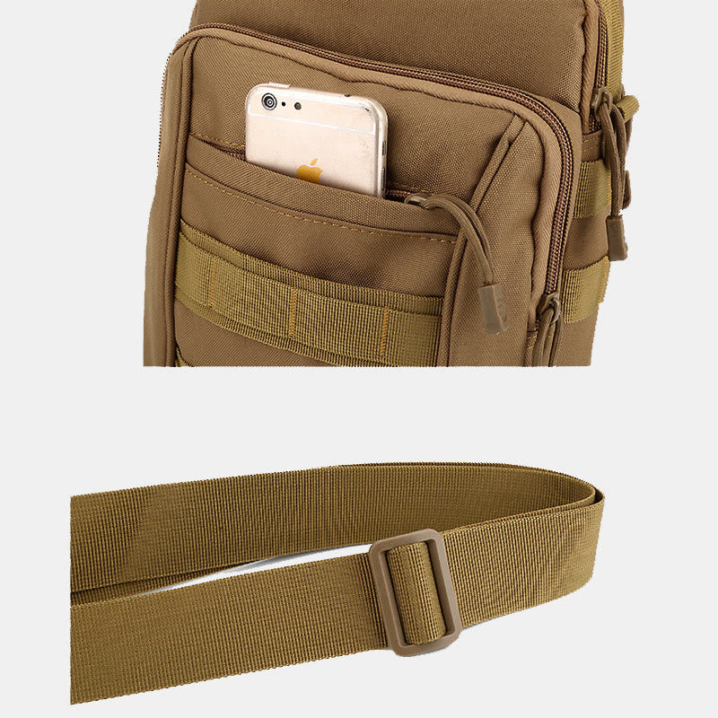 Kleine Umhängetasche mit Militär-Camouflage-Motiv für Herren