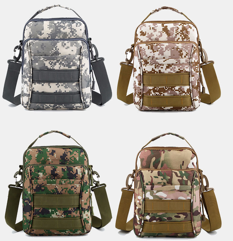 Kleine Umhängetasche mit Militär-Camouflage-Motiv für Herren