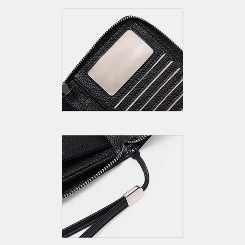 RFID-Geldbörse für Damen, großes Fassungsvermögen, Kartenfächer, Ledergeldbörse - image 9