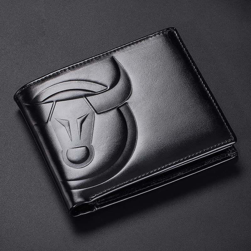 RFID-blockierende Vintage-Geldbörse mit mehreren Steckplätzen und Prägung