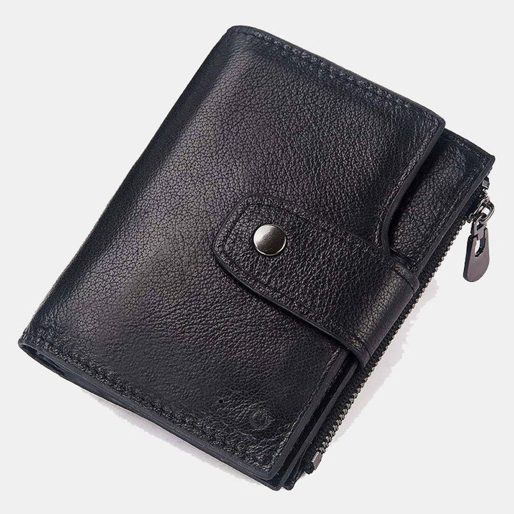 Intelligente Brieftasche Integriertes Bluetooth RFID-Blockierung Dreifach gefaltete Lederbrieftasche