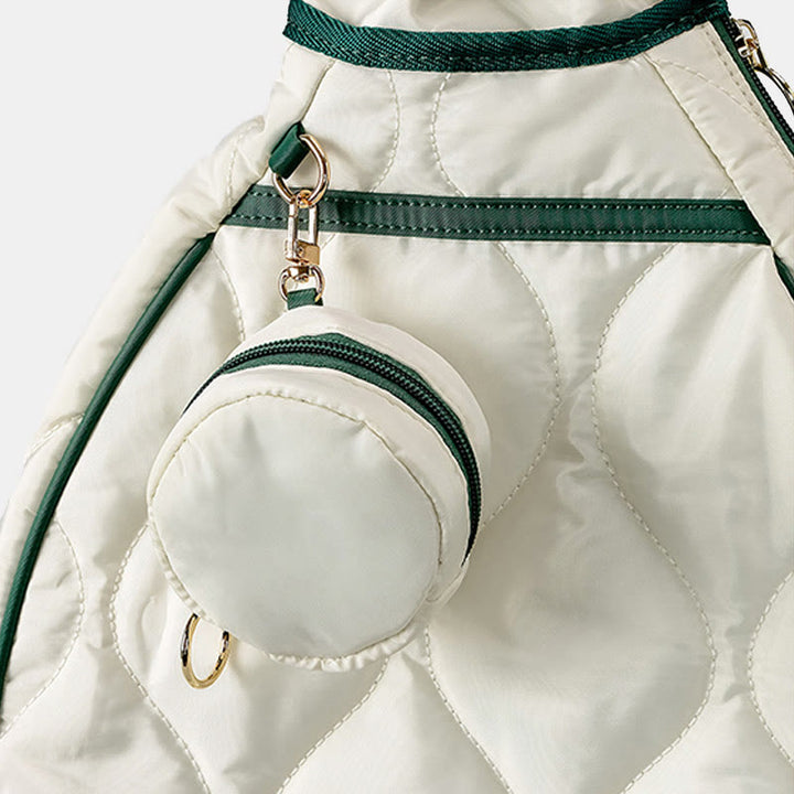 Gesteppte Tennis-Schultertasche, Tennisschläger-Hülle