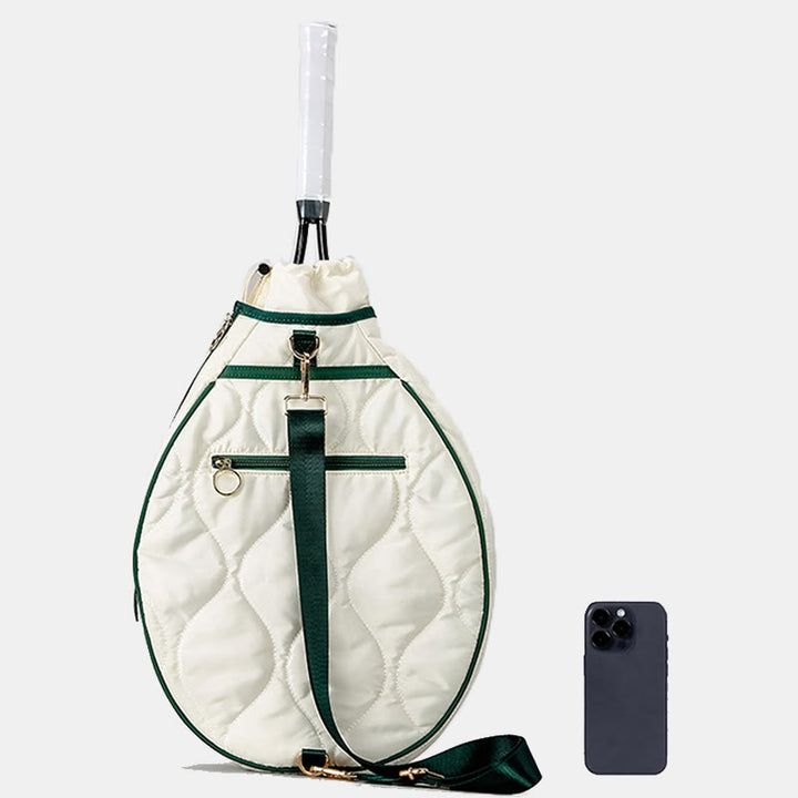 Gesteppte Tennis-Schultertasche, Tennisschläger-Hülle