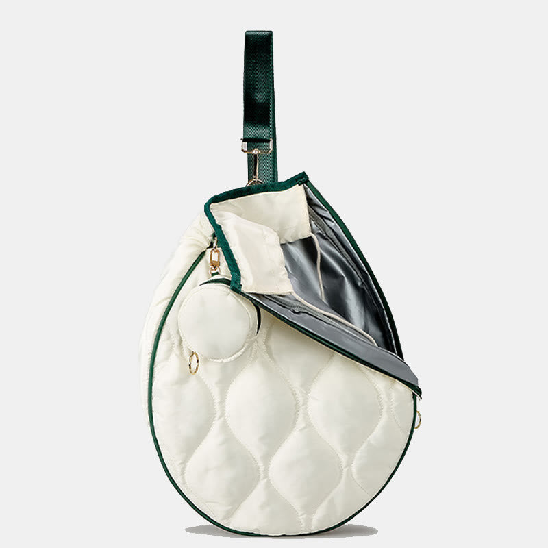 Gesteppte Tennis-Schultertasche, Tennisschläger-Hülle