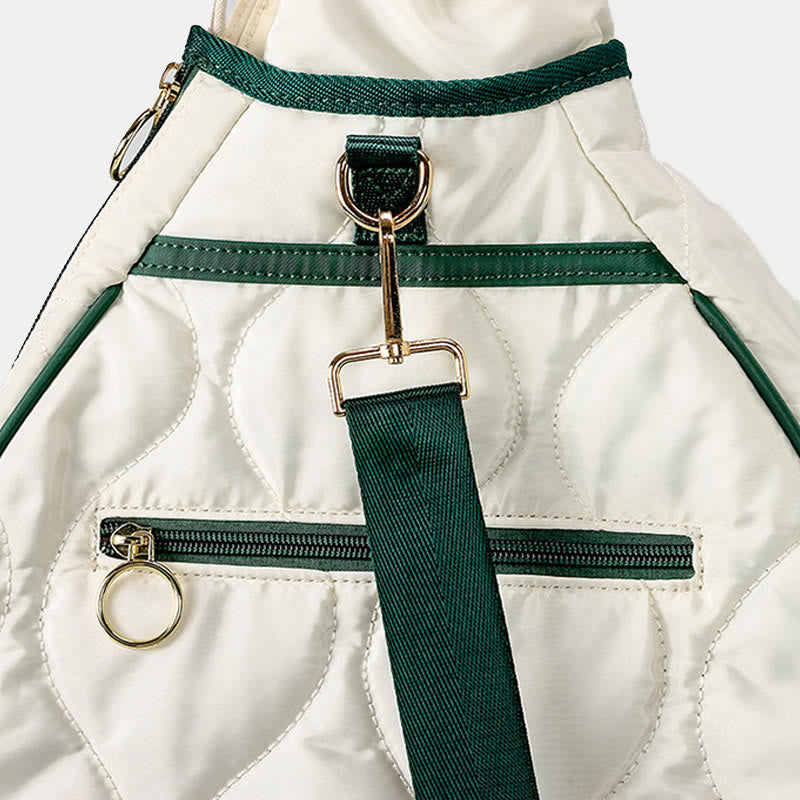 Gesteppte Tennis-Schultertasche, Tennisschläger-Hülle
