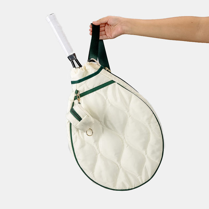 Gesteppte Tennis-Schultertasche, Tennisschläger-Hülle
