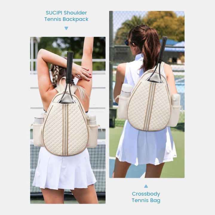 Tennisschlägertasche für Damen, Tennistasche, Schultertasche, umwandelbarer Rucksack