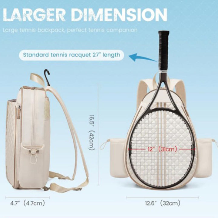 Tennisschlägertasche für Damen, Tennistasche, Schultertasche, umwandelbarer Rucksack