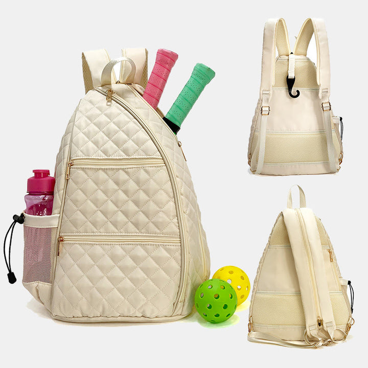 Gesteppter Pickleball-Schläger-Schulterbeutel, umwandelbarer Rucksack für Damen
