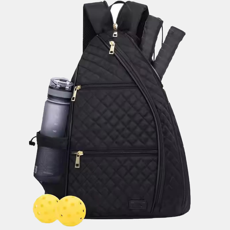 Gesteppter Pickleball-Schläger-Schulterbeutel, umwandelbarer Rucksack für Damen