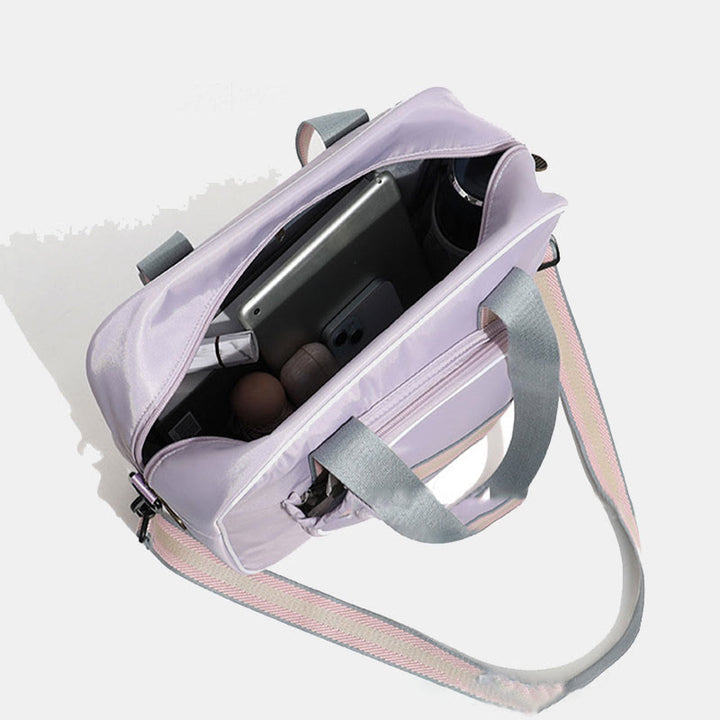 Gestreifte Pickleball-Paddle-Tasche, Schultertasche mit Umhängegurt