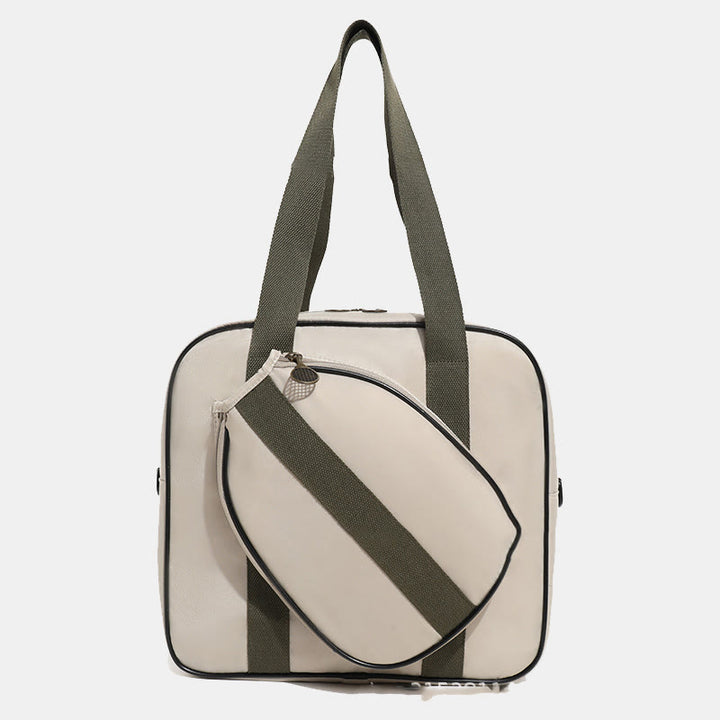 Gestreifte Pickleball-Paddle-Tasche, Schultertasche mit Umhängegurt