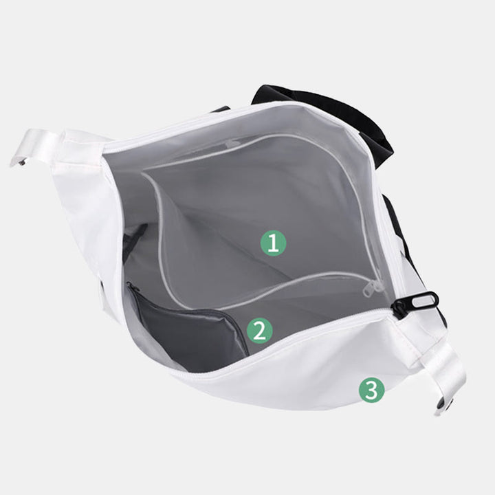 Schwimmtasche Rucksack für Damen mit Nasstasche Schuhfach