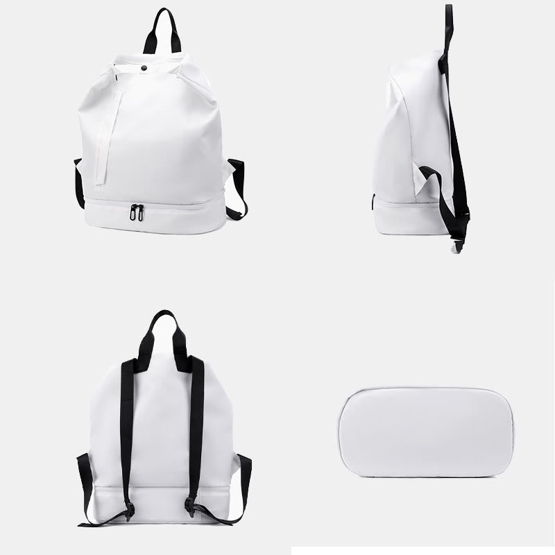Schwimmtasche Rucksack für Damen mit Nasstasche Schuhfach
