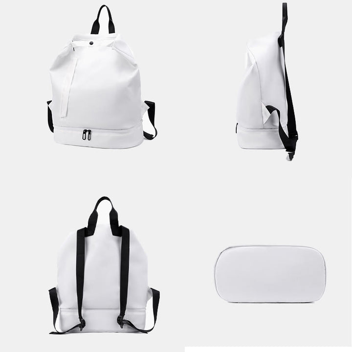 Schwimmtasche Rucksack für Damen mit Nasstasche Schuhfach