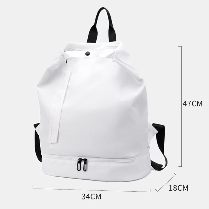 Schwimmtasche Rucksack für Damen mit Nasstasche Schuhfach