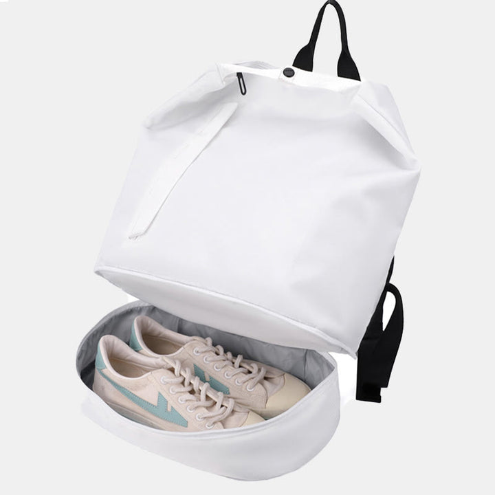 Schwimmtasche Rucksack für Damen mit Nasstasche Schuhfach