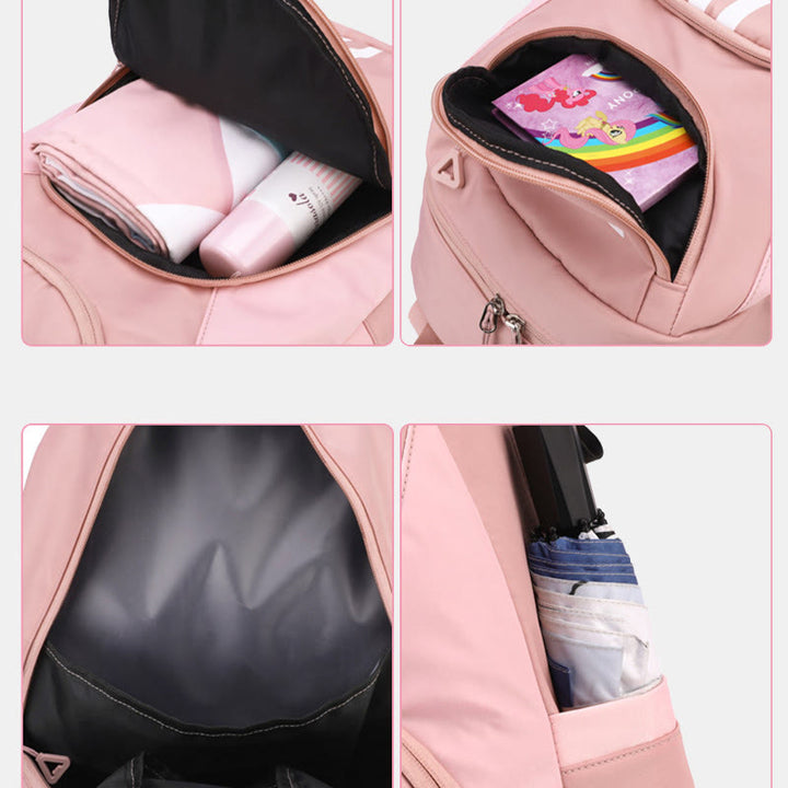 Outdoor-Reise-Sport-Fitnessstudio-Schwimmrucksack für Frauen mit Schuhfach