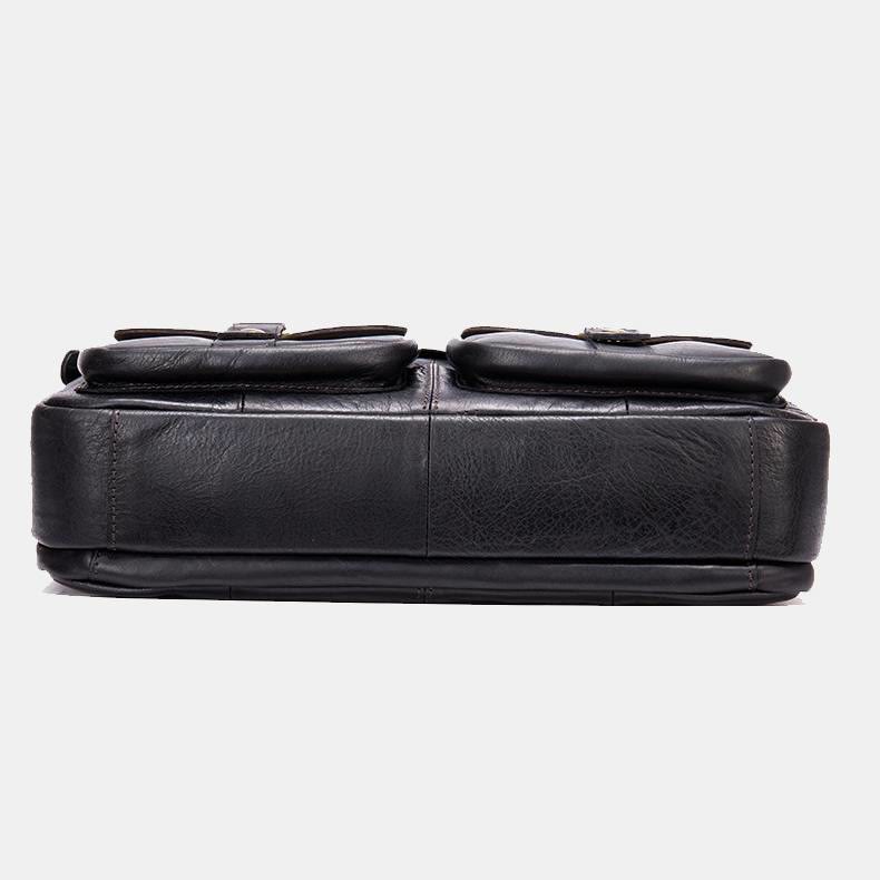 Umhängetasche aus echtem Leder im Vintage-Stil für Herren Geschäftliches Breifcase