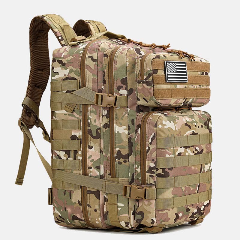 45L Outdoor-Wander-Reise-Rucksack Multi-Pocket Militär-Rucksack