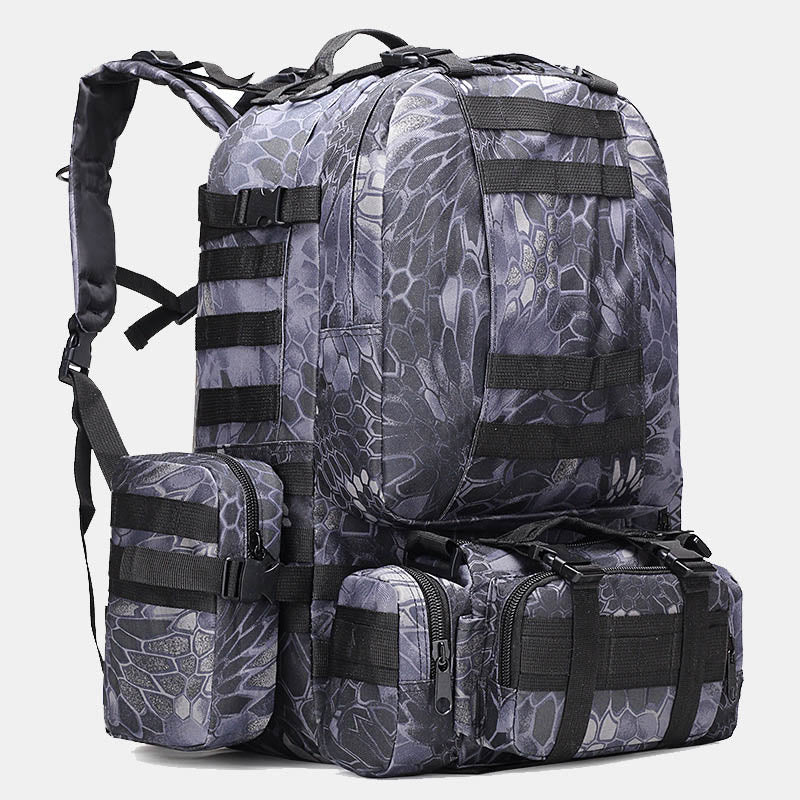 3-IN-1-Jagdrucksack, große taktische Tarntasche mit abnehmbarer Geldbörse