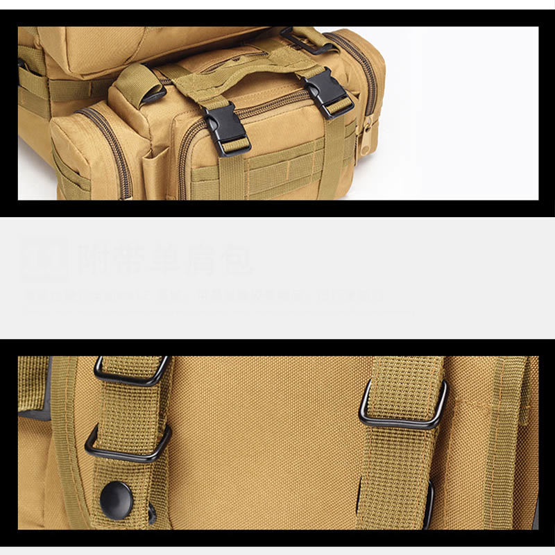 3-IN-1-Jagdrucksack, große taktische Tarntasche mit abnehmbarer Geldbörse