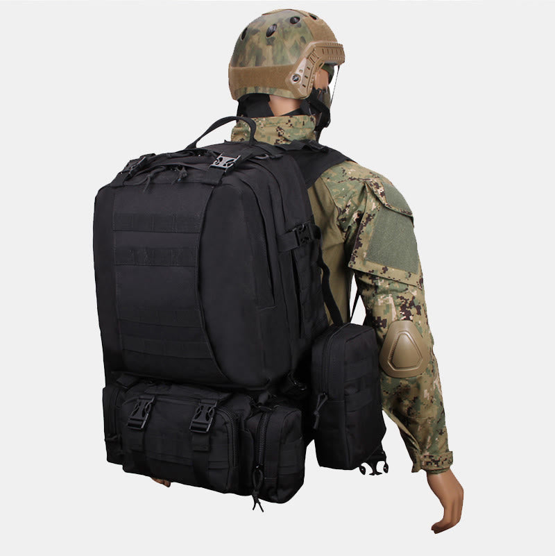 3-IN-1-Jagdrucksack, große taktische Tarntasche mit abnehmbarer Geldbörse
