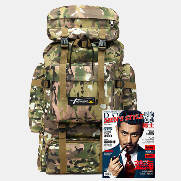 70L Extragroßer Outdoor-Wander-Reiserucksack mit mehreren Taschen