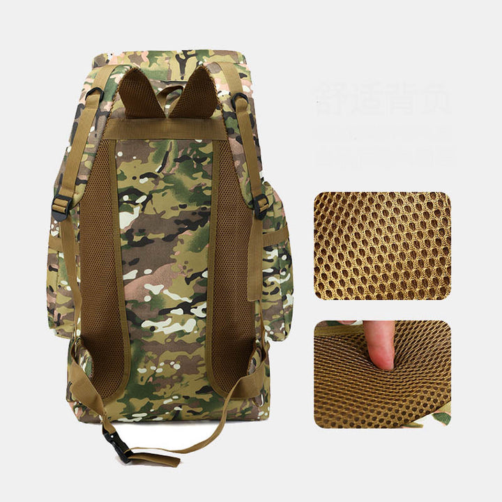 70L Extragroßer Outdoor-Wander-Reiserucksack mit mehreren Taschen