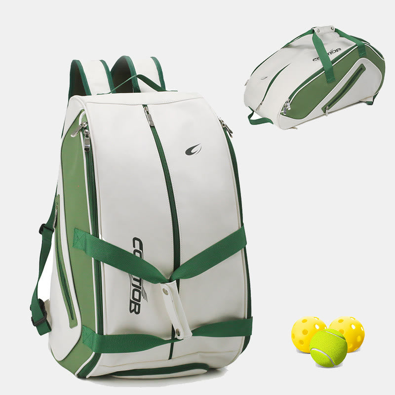 Großer Schlägerrucksack, Tennis- und Pickleball-Paddle-Tasche mit Schuhfach
