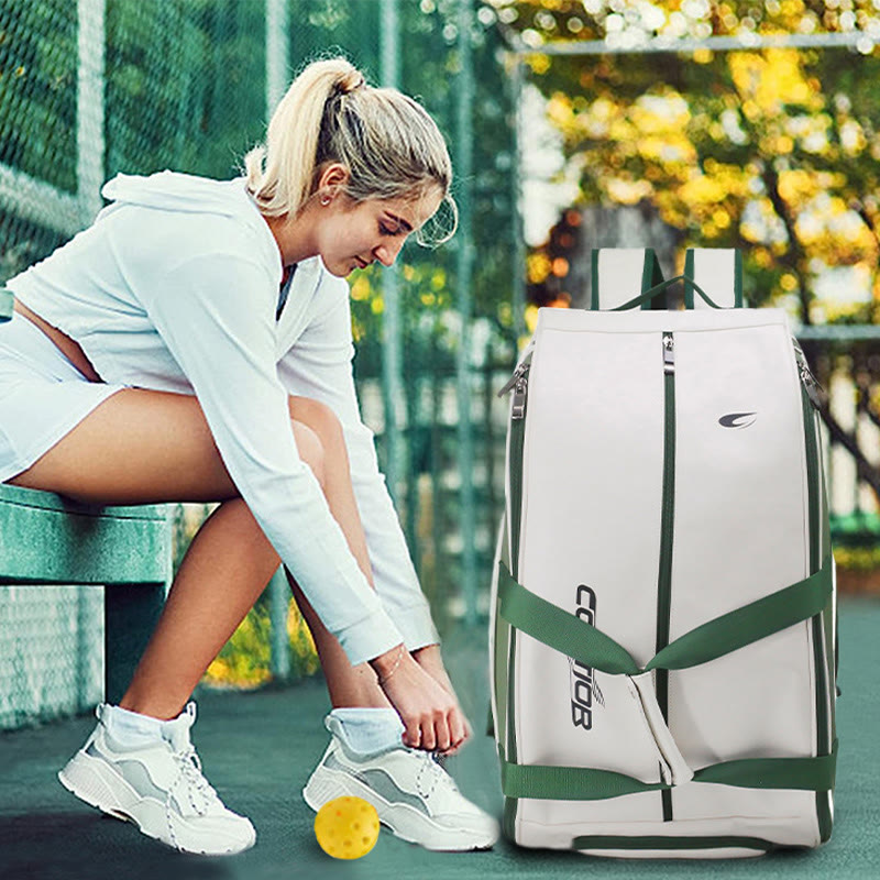 Großer Schlägerrucksack, Tennis- und Pickleball-Paddle-Tasche mit Schuhfach
