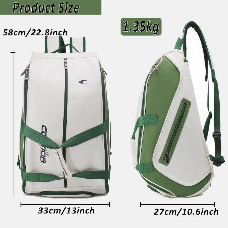 Großer Schlägerrucksack, Tennis- und Pickleball-Paddle-Tasche mit Schuhfach