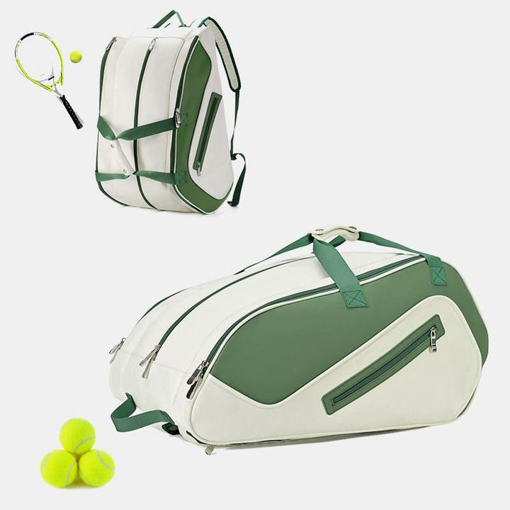 Großer Schlägerrucksack, Tennis- und Pickleball-Paddle-Tasche mit Schuhfach