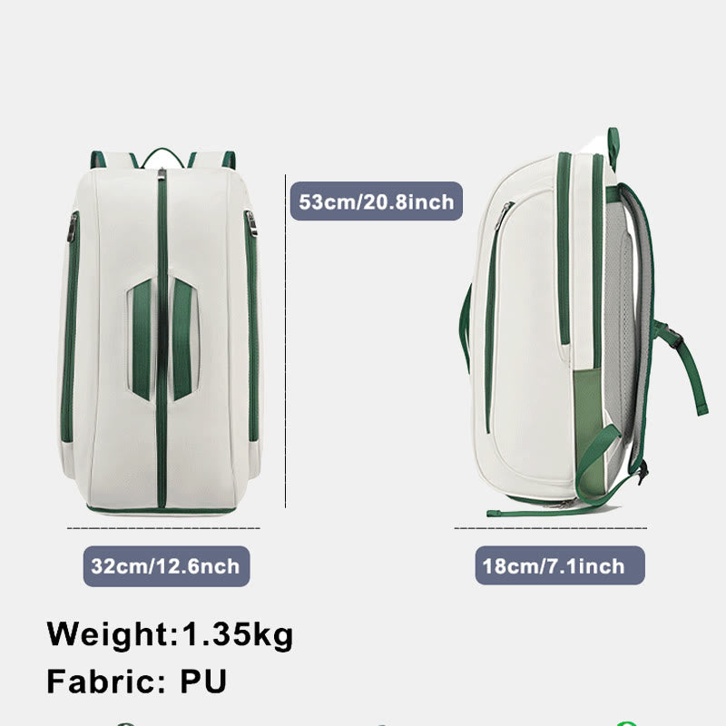 Tennis-Rucksack für Damen und Herren für Schlägerschuhe, professionelle Tennistasche