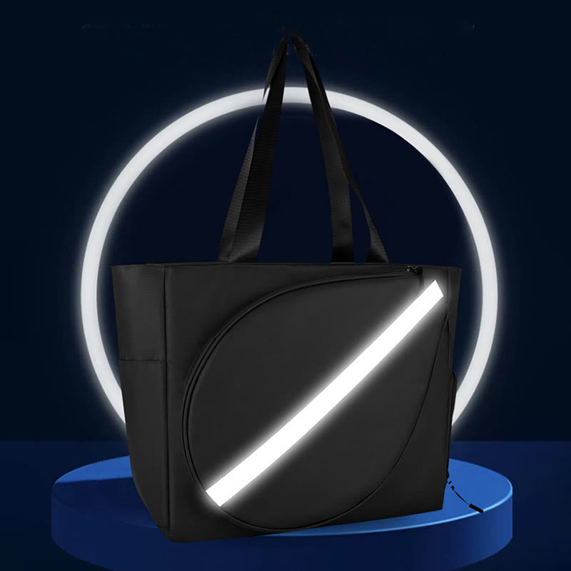 Erweiterbare Tennisschlägertasche, Tragetasche, Umhängetasche mit Schuhfach