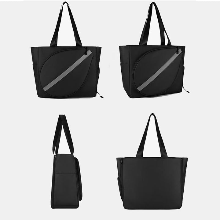 Erweiterbare Tennisschlägertasche, Tragetasche, Umhängetasche mit Schuhfach