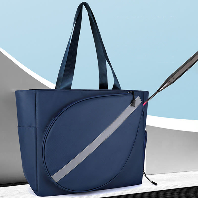 Erweiterbare Tennisschlägertasche, Tragetasche, Umhängetasche mit Schuhfach